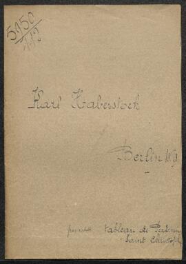 Dossier concernant un Saint Christophe, tableau de [Joachim] Patinir, offert en vente par Karl Ha...