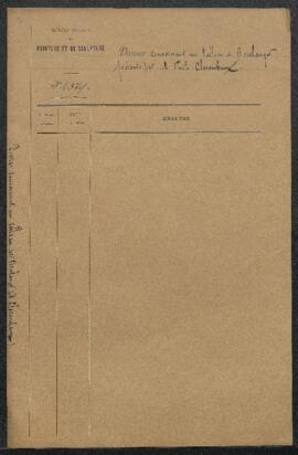 Dossier concernant un tableau de Hippolyte Boulenger, Les étangs du moulin gris à La Hulpe, offer...