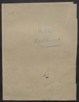 Dossier concernant la demande de conseil de Solomon P. Halle (France, Paris) sur l’achat de deux peintures, l’une de [Antoon] van Dyck, l’autre de Brueghel, sujets non spécifiés, offertes en vente par Mr D. Roditi et fils (Bruxelles).