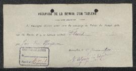 Dossier concernant un tableau de Jan van Huysum, offert en vente par Mr de Zérézo de Téjada (Brux...