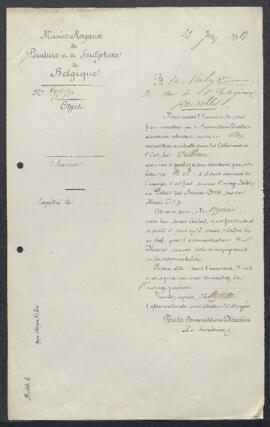 Dossier concernant Le Triomphe de la Vérité, tableau attribué à Paul Véronèse, offert en vente pa...