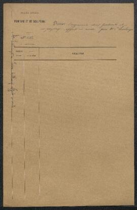 Dossier concernant cinq tableaux offerts en vente par P[aul] Mersch pour le marchand d’art Charle...