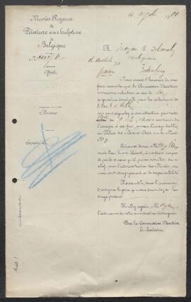 Dossier concernant un Paysage, tableau de Jan Both, offert en vente par Mr A. Schmalz, antiquaire...