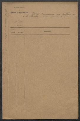 Dossier concernant un tableau de [Eugène] Plasky, L’allée des châtaigniers à Overysse, acheté par...