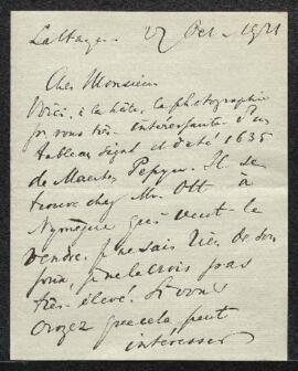 Dossier concernant un tableau de Maarten Pepyn, signé et daté 1635, offert en vente par Mr L. H. ...