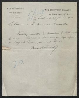 Dossier concernant un tableau par Gonzales Coques représentant un Portrait de dame avec un page n...