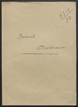 Dossier concernant deux tableaux dont un de M[atheus] V. Hellemont F. représentant un Intérieur d...