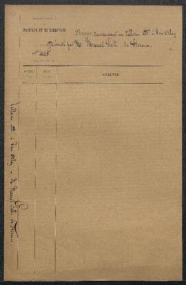 Dossier concernant un tableau attribué à Van Orley (sujet non mentionné), offert en vente par Mar...