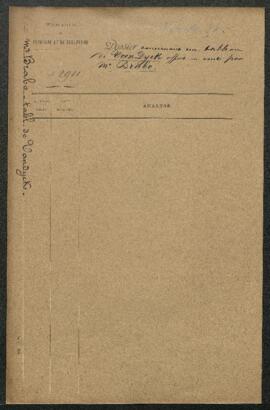 Dossier concernant un tableau de A[ntoon] van Dyck offert en vente par Mr Brabo (Bruxelles). — Sa...