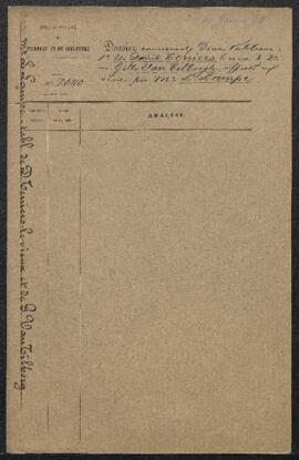 Dossier concernant deux tableaux, l’un de David Teniers le Vieux représentant une Fête villageois...