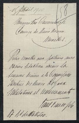 Dossier concernant Andromène liée au rocher, tableau de Guillaume Etty (1787-1849), offert en ven...