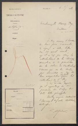 Dossier concernant une demande de Miss Harriet Papin (U.S.A., St Louis-Missouri) d'évaluer des œu...