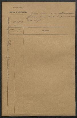 Dossier concernant des tableaux anciens offerts par Mr Breton (France, Gironde, Caudéran) en écha...