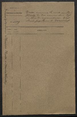 Dossier concernant la visite du Musée Wiertz le 8 août 1875 par 200 ouvriers sous la conduite des...
