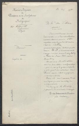 Dossier concernant le Portrait du comte de Strafford et son secrétaire sir Henry Manwaring tablea...