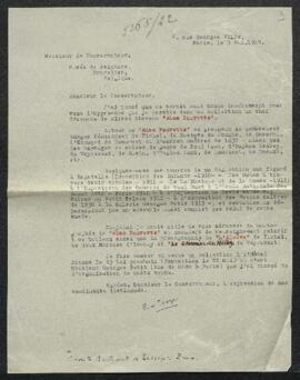 Dossier concernant la vente de la collection Bertrand de Lesseps (Paris, Drouot, 23.05.1914) dans...