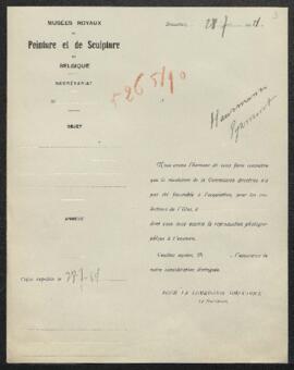 Dossier concernant une collection d’œuvres de différents grands maîtres tels Quinten Massys, [Alb...