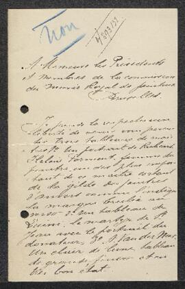Dossier concernant un Portrait d’Hélène Fourment, tableau de Peter Paul Rubens, un Clair de lune ...