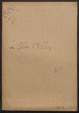 Dossier concernant une demande de renseignements de Mr l'Abbé N. Wallez relative au tableau Verci...