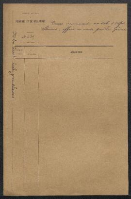 Dossier concernant un tableau d’Alfred Stevens, offert en vente par l’expert Emile Gérard (Bruxel...