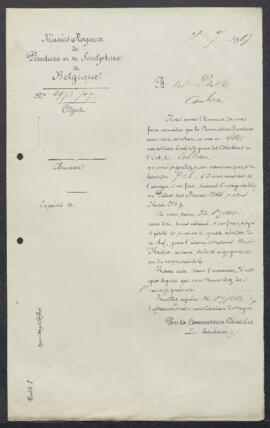 Dossier concernant un tableau attribué à Karel van Mander, sujet non spécifié, offert en vente pa...