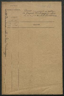 Dossier concernant un tableau de Gaspar Verbruggen le Jeune offert en vente par le Dr C. Beaudoux...