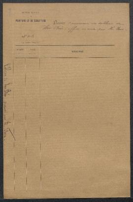 Dossier concernant une toile de Jan van Brée représentant une Vente de tableaux, offerte en vente...