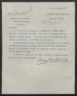 Dossier concernant un tableau de Quentin Matsys [Metsys] représentant Les avares, offert en vente...