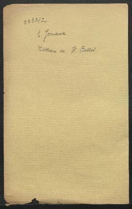 Dossier concernant des Fleurs, tableau de Hubert Bellis, offert en vente par Emile Jomaux (Bruxel...