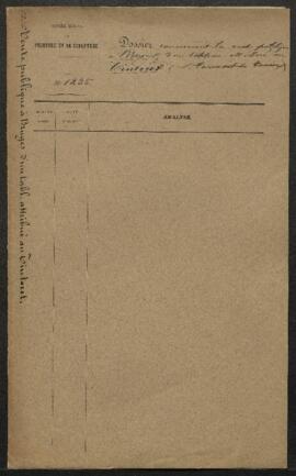 Dossier concernant la vente publique (Bruges, hôtel de lord Kennedy, 27.10.1870) d’un tableau rep...