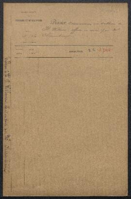 Dossier concernant l’achat d’un tableau de Florent Willems, L’amateur d’estampes (inv. 3298), pro...