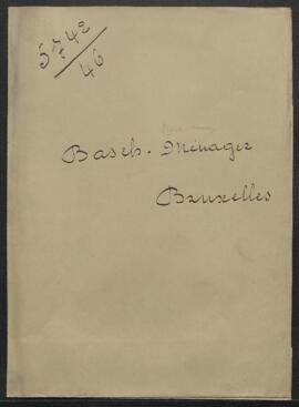 Dossier concernant un Paysage de Willem van Nieulant, offert en vente par Mr I. Basch-Ménager (Br...