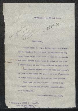 Dossier concernant une offre de service émanant de l'établissement de photogravure Dirkx & Pa...