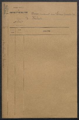 Dossier concernant deux tableaux anonyme, une Vierge à l’Enfant et un Portrait, offerts en vente ...