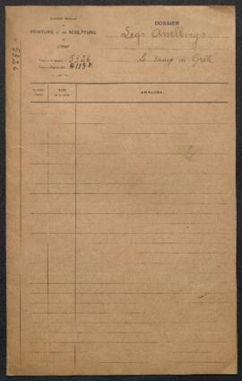 Dossier concernant les tableaux légués au Musée par Alphonse Asselbergs et l’acceptation de l’un ...