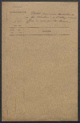 Dossier concernant trois tableaux de Frère Abraham de l’abbaye d’Orval, offerts en vente par Mr P...