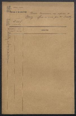 Dossier concernant une étude-esquisse réalisée par Navez pour son tableau Groupe de la famille de...