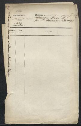 Dossier concernant un Paysage attribué à Salvator Rosa ainsi qu’un autre tableau représentant Esther aux pieds d’Assuérus attribué à Holbein, offerts en vente par Mr Quesney-Lerouge (Tournai). — Sans suite.