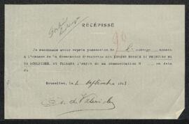 Dossier concernant un Portrait historique offert en vente par Mr A. de Valeriole. — Sans suite.