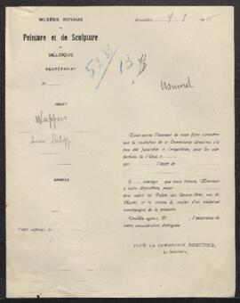 Dossier concernant un Portrait de Louis Philippe par Gustave Wappers offert en vente par l’entrem...