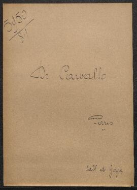 Dossier concernant un Portrait de toréador, tableau de [Francisco] Goya, signé et dédicacéà Jacin...