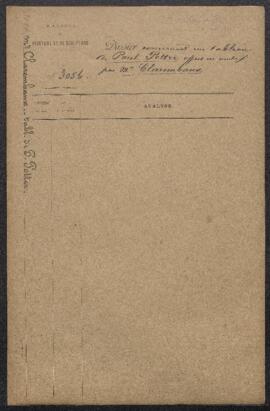 Dossier concernant un tableau attribué à Paul Potter représentant Un vieux lion précédé de son am...