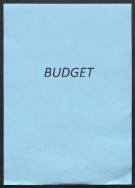 Dossier concernant le budget et la comptabilité de l’Exercice 1890.