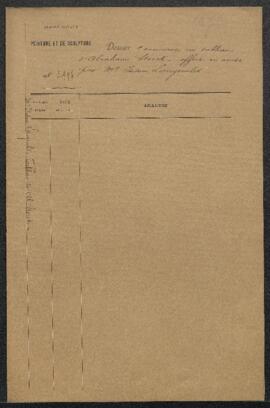 Dossier concernant un tableau de Abraham Storck représentant Un port de mer à Venise, offert en v...