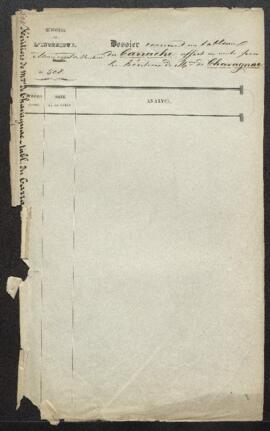 Dossier concernant un tableau de Annibal Carrache représentant Hercule étouffant Antée, retiré de...