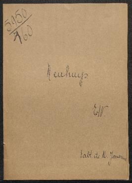 Dossier concernant un avis défavorable à une offre de vente faite par Mr Neuhuys (Bruxelles) d'un tableau, sujet et auteur non spécifié. Dossier contenant également deux extraits de lettres du Docteur L. Buchardt et du profresseur D. Roggen relatifs au Serpent d'airain, tableau de Abraham Janssens.