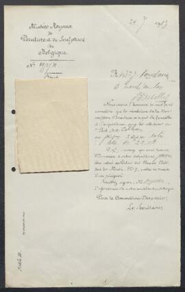 Dossier concernant un Portique d'un Palais, tableau attribué à Dirck Van Delen et Palamèdes, offe...
