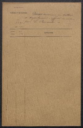 Dossier concernant un tableau de M[artinus ?] Kuytenbrouwer (sujet non mentionné), offert en vent...