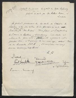 Dossier concernant un étude de H[enry] Raeburn représentant un Portrait du Roi Léopold Ier à l'ép...