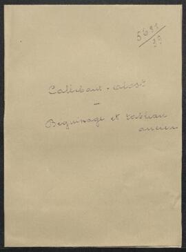 Lettre de Mr Callebaut-Govaert (Alost) signalant un triptyque se trouvant dans l’église du béguin...
